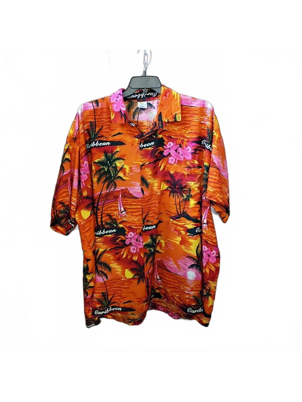 Rima Caribbean Tropical Hawaiian Button-Up Shirt Size 3XL
